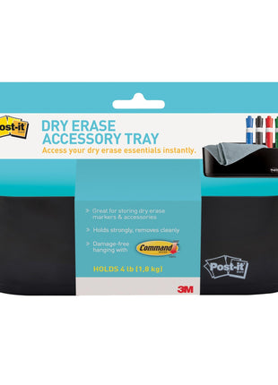 Post-it Dry Erase Accessory Tray, 1 Accessory Tray, 4 Strips