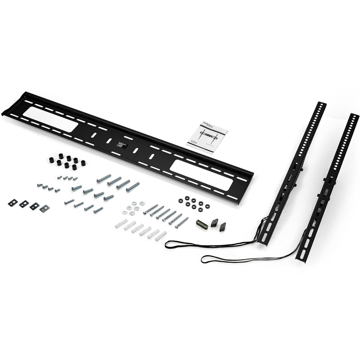 StarTech.com TV Wall Mount Supports 60-100 inch VESA Displays (165lb/75kg) - Heavy Duty Tilting Universal TV Wall Mount - Adjustable Mounting Bracket for Large Flat Screens - Low Profile (FPWTLTB1)