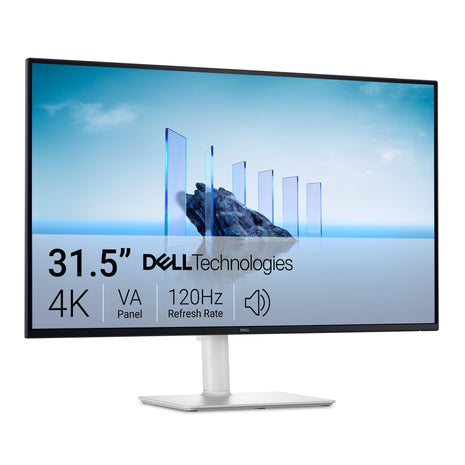Dell 32 Monitor S3225QS, 4K UHD VA, 120Hz, FreeSync Premium, Eye Comfort | 3840x2160, 31.5in, 3000:1 Contrast, 300 cd/m2 Brightness, 4ms, 99% sRGB, Anti-Glare, HDMI, DisplayPort