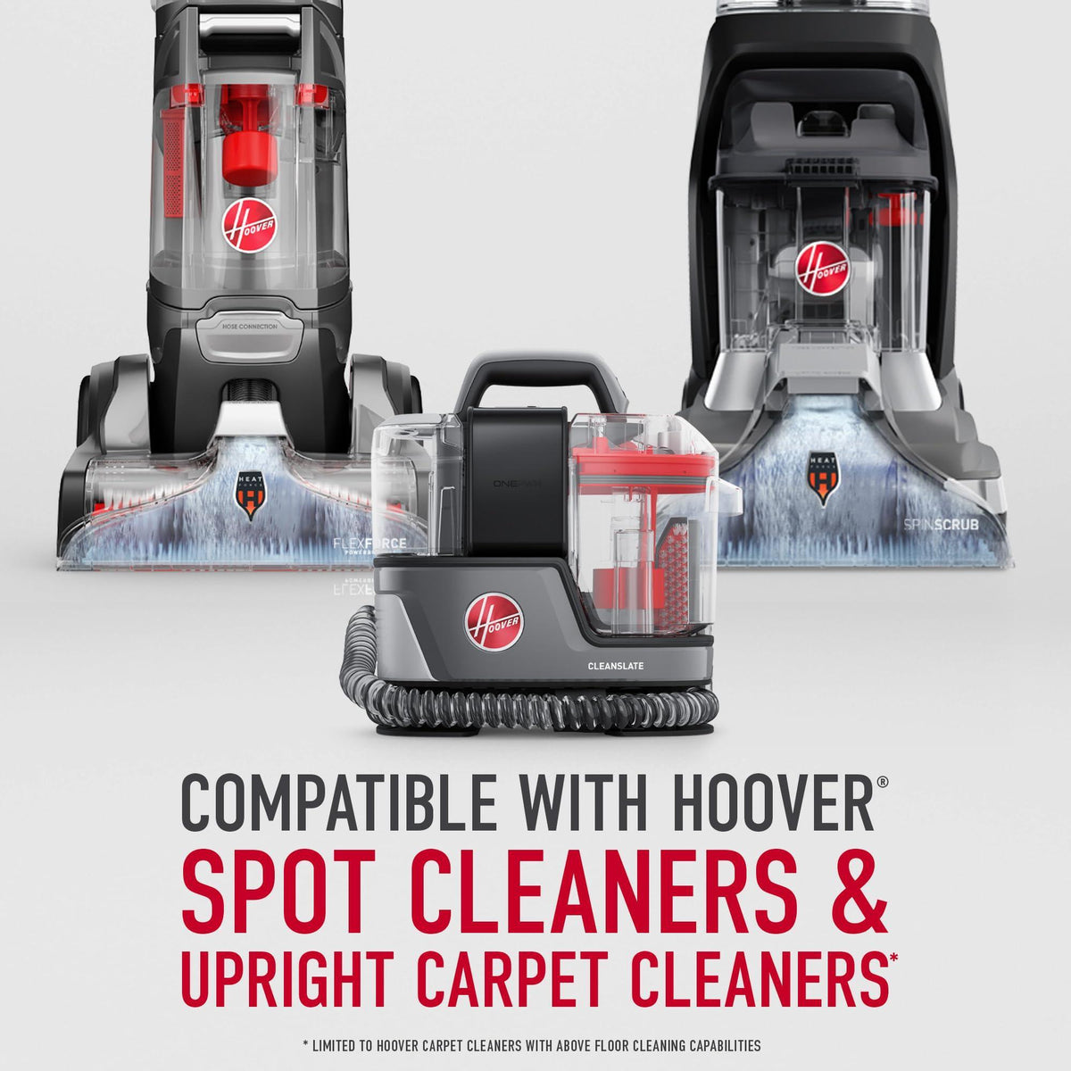 Hoover CleanSlate 5-Piece Interior Car Cleaning Kit, Compatible with Hoover Spot & Carpet Cleaners, Removes Wet & Dry Messes, Includes Auto Cleaning Solution for Upholstery and Carpeted Floor Mats