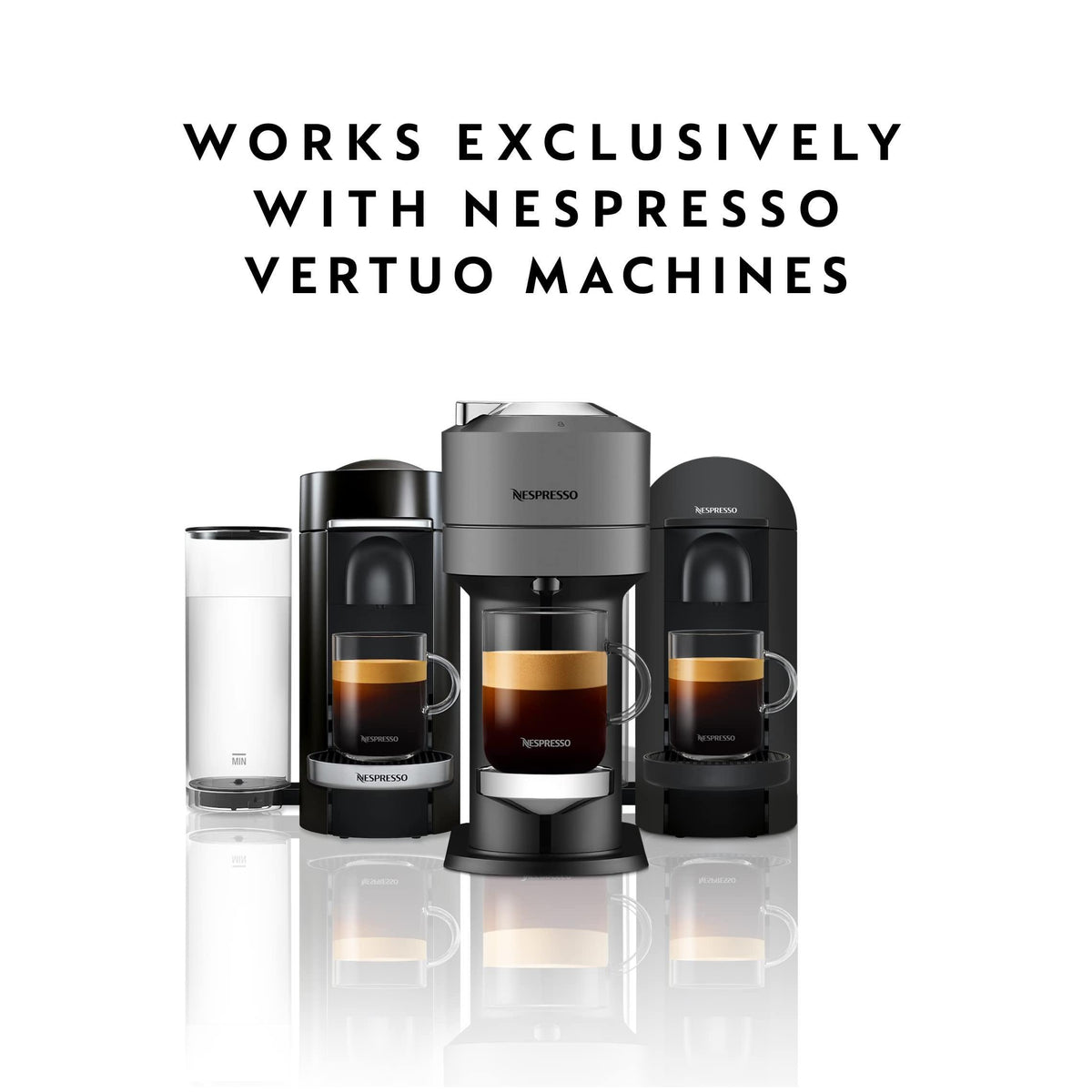 Nespresso Capsules Vertuo, Melozio Decaffeinato, Medium Roast Espresso, 30-Count Coffee Pods, Brews 7.8 oz.