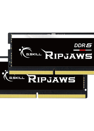 G.SKILL Ripjaws DDR5 SO-DIMM Series DDR5 RAM 64GB (2x32GB) 4800MT/s CL40-39-39-76 1.10V Unbuffered Non-ECC Notebook/Laptop Memory SO-DIMM (F5-4800S4039A32GX2-RS)