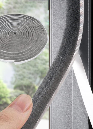 33 Ft Gray Self-Adhesive Soundproofing Weather Stripping for Doors and Windows, 0.35" Wide x 0.2" Thick
