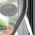33 Ft Gray Self-Adhesive Soundproofing Weather Stripping for Doors and Windows, 0.35