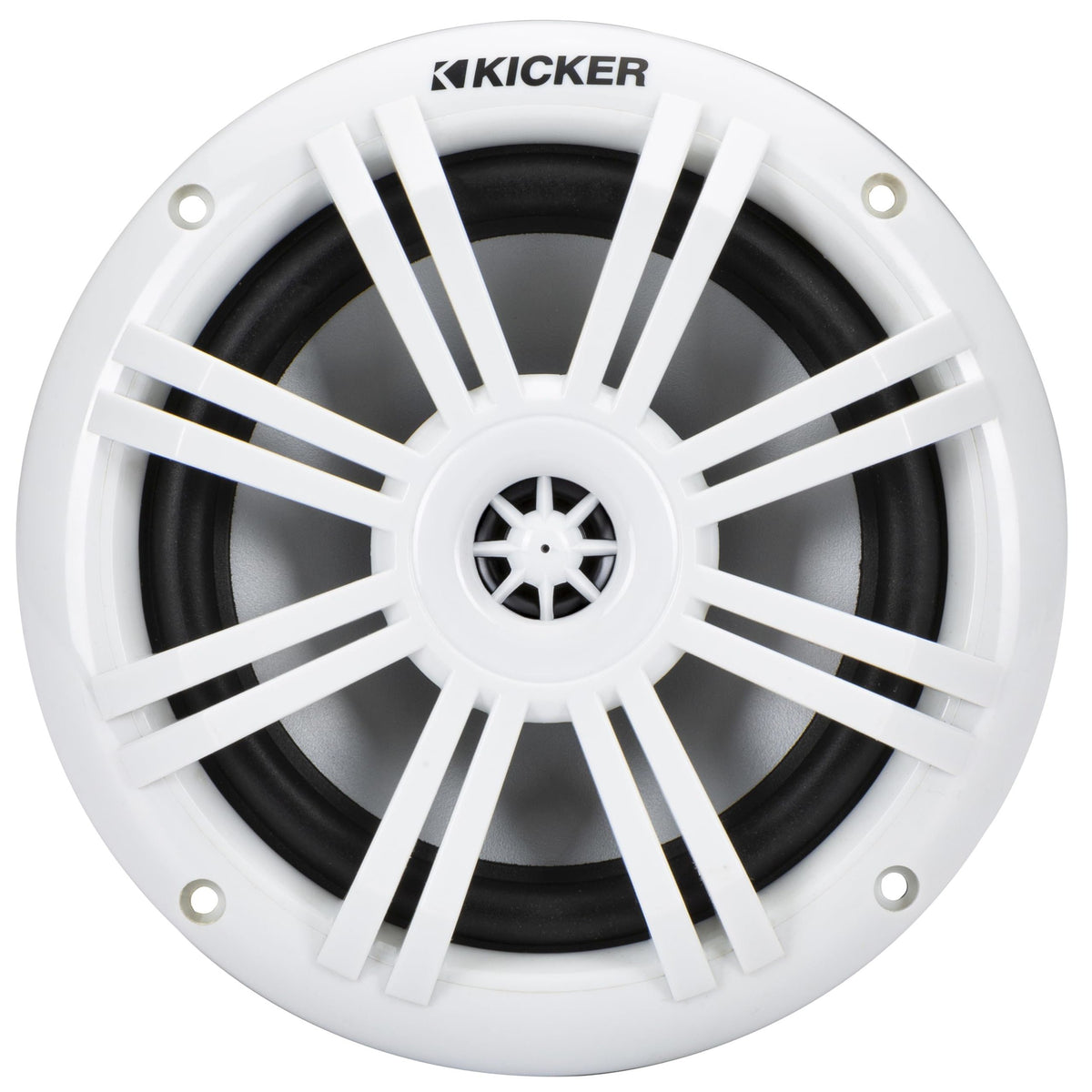 KICKER 51KM604WL KM 6.5" 4Ω LED Marine Coaxial Speakers - Pair