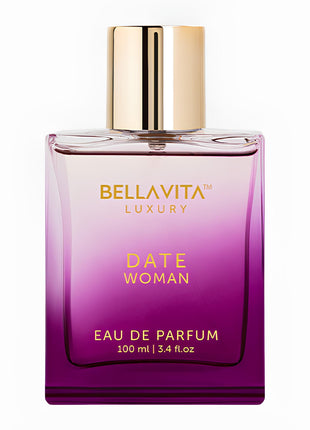 Bellavita Luxury DATE Eau de Parfum | 100 ml | Perfume for Women | Long-lasting women's Eau de Parfum with floral, fruity & romantic notes for daily wear and date nights.