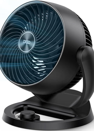 DREO Fan for Bedroom, 12 Inches, 70ft Powerful Airflow, 25db Quiet Table Air Circulator Fans for Whole Room, 120° Adjustable Tilt, 3 Speeds, Desktop Fan for Home, Office, Kitchen