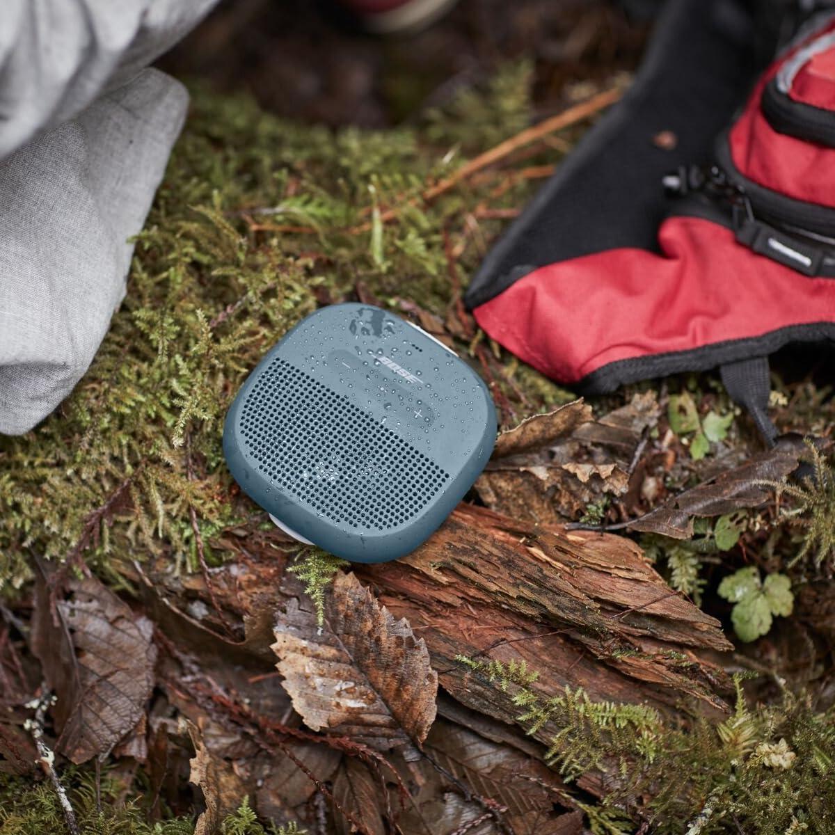 Bose SoundLink Micro Bluetooth Speaker: Small Portable Waterproof Speaker with Microphone, Stone Blue