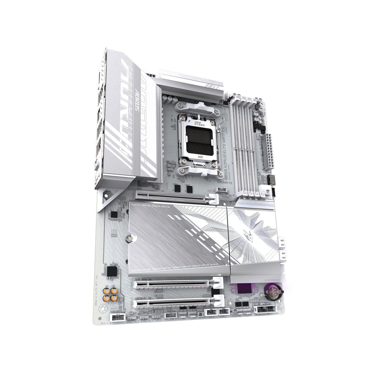 GIGABYTE B850 AORUS Elite WIFI7 ICE AMD AM5 LGA 1718 Motherboard, ATX, DDR5, 3X M.2, PCIe 5.0, USB-C, WIFI7, 2.5GbE LAN, EZ-Latch, 5-Year Warranty