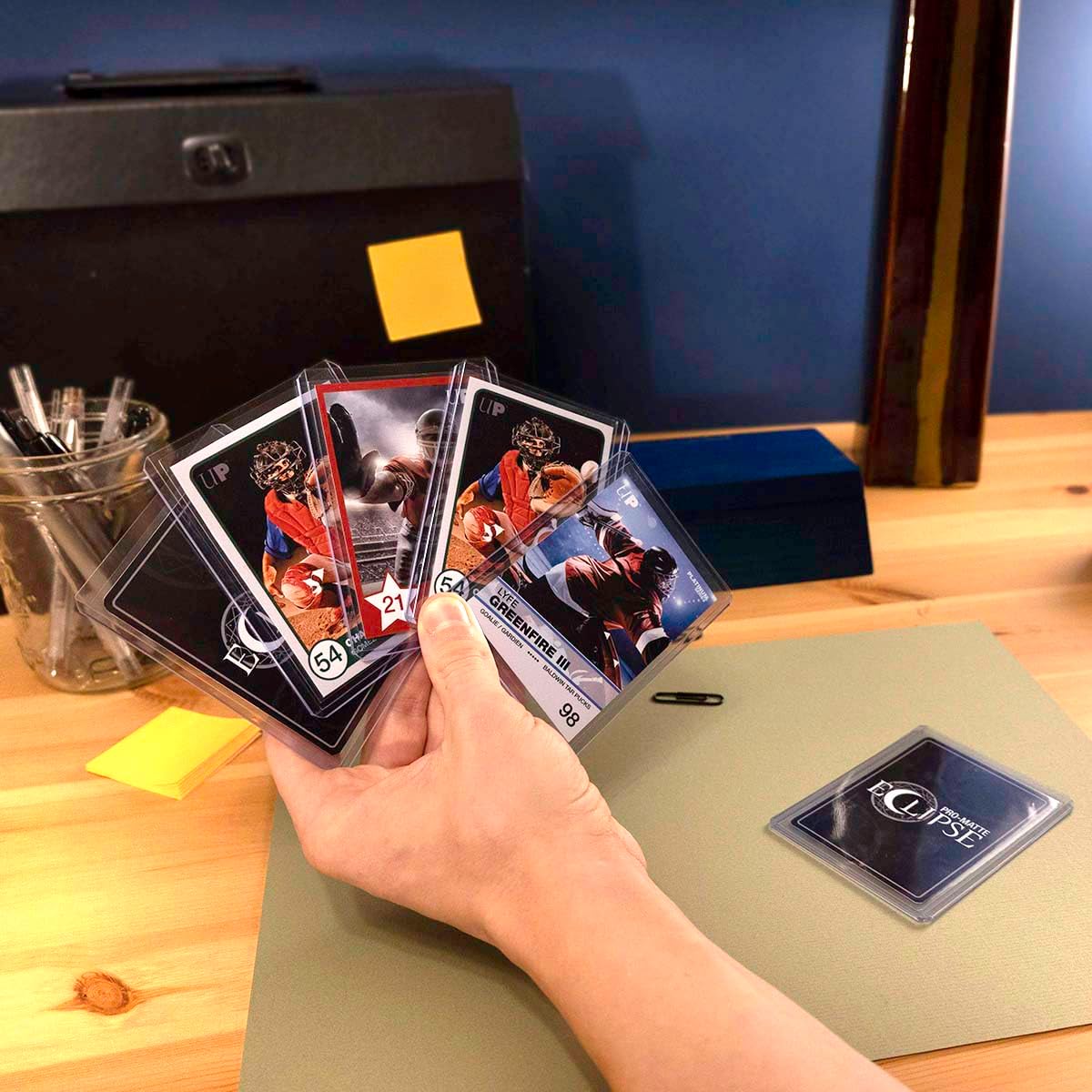 Ultra PRO 3" x 4" Clear Regular Toploaders for Cards with Card Sleeves Bundle Standard Size 200ct Trading Baseball Toploader Card Sleeve Protectors