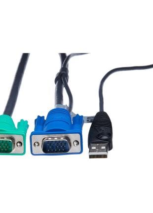 ATEN 2L5205U USB KVM Cable SPHD15 to VGA and USB A (15 Feet)