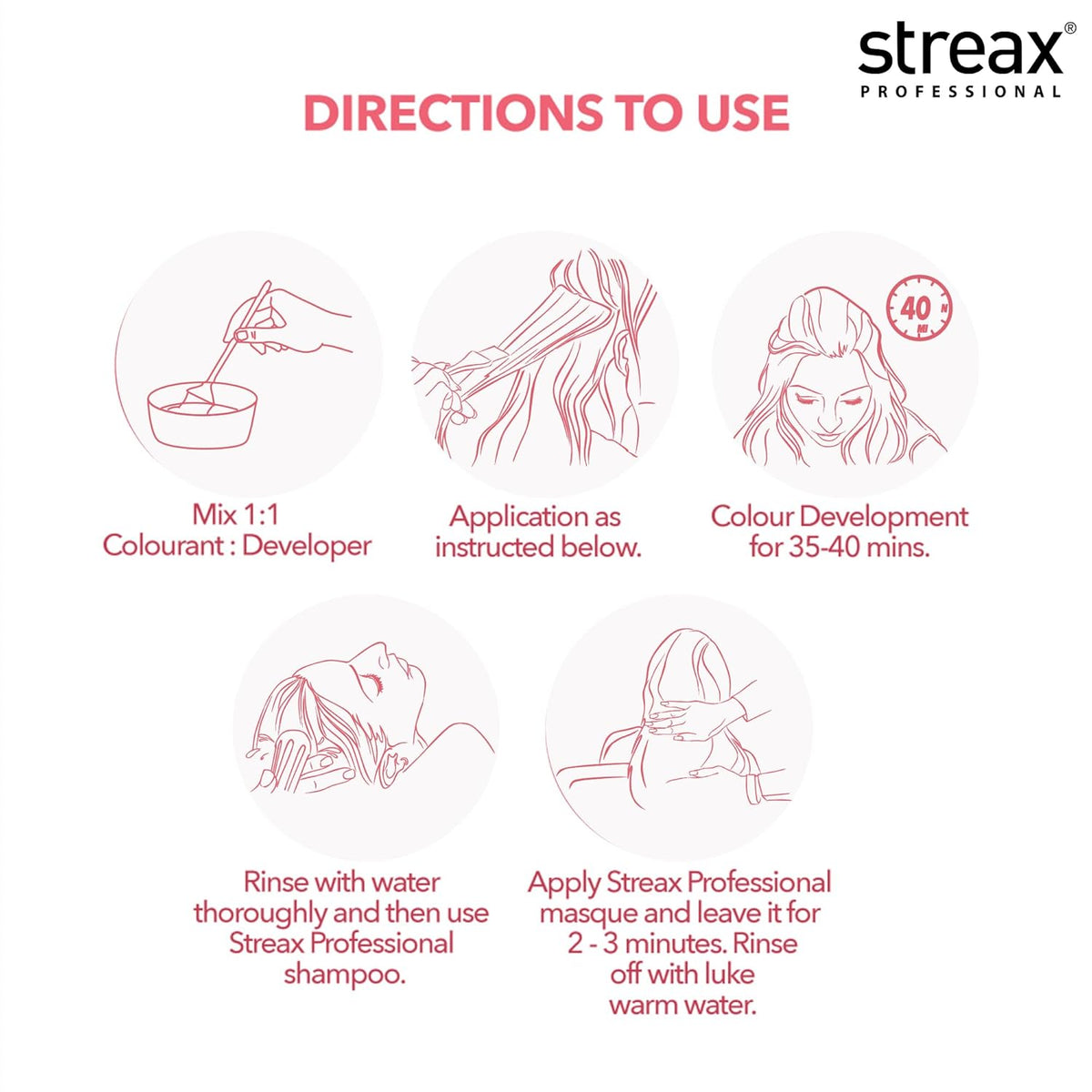 Streax Professional Argan Secrets Permanent Hair Colourant Cream -  90 gm