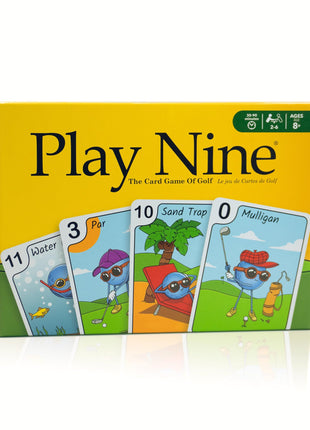 Play Nine The Card Game of Golf, Ages 8 and Up, Couples Date Night Gift, Game Night Favorite, 15 Min Gameplay, Family Friendly Card Game for Kids, Teens & Adults, Great Golf Gift