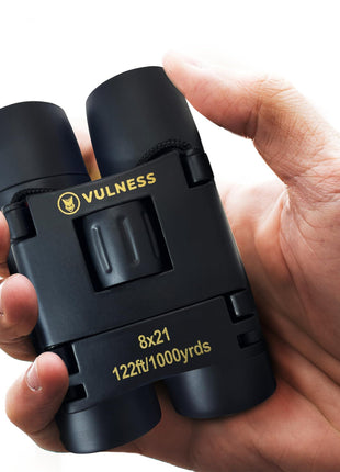 Binoculars for Adults | Compact Small Mini Travel Binocular for Bird Watching High Powered Electronics Cruise Ship Essentials Norwegian Alaska Must Haves Hiking Camping Gear a by VULNESS (Black, 8X21)