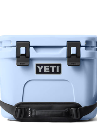 YETI Roadie 15 Hard Cooler with DoubleDuty Shoulder Strap, Big Sky Blue