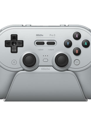 8BitDo Pro 3 Bluetooth Controller for Switch/Switch 2 ??TMR Joysticks, Swappable ABXY Buttons, Pro Back Buttons, Charging Dock, Hall Effect Triggers, for Windows, Apple, SteamOS, Android - Gray