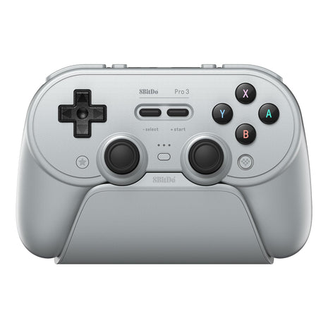 8BitDo Pro 3 Bluetooth Controller for Switch/Switch 2 ??TMR Joysticks, Swappable ABXY Buttons, Pro Back Buttons, Charging Dock, Hall Effect Triggers, for Windows, Apple, SteamOS, Android - Gray