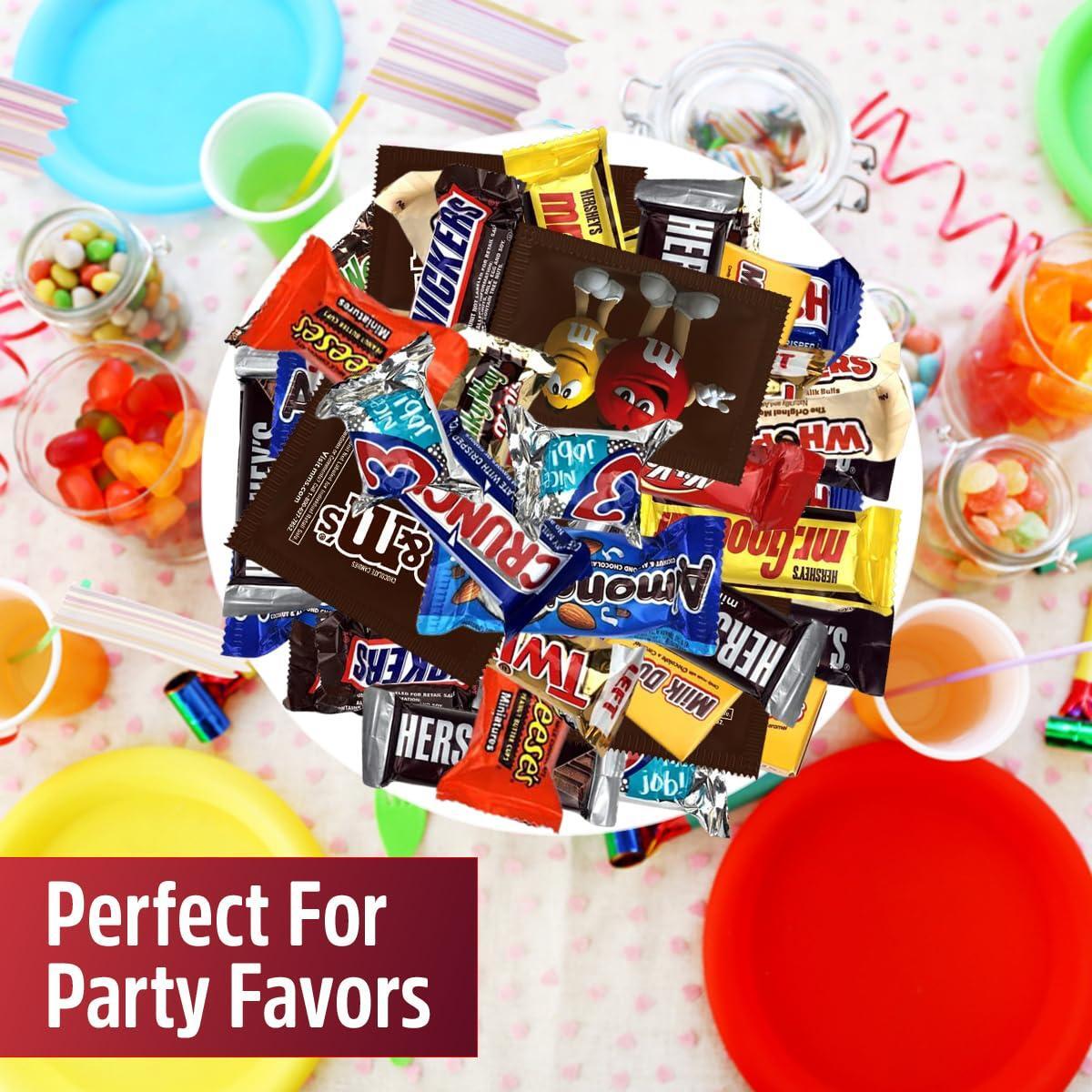 5 Lb Assorted Bulk Chocolate Candy Mix - Fun Size, Holiday, Office Assortment