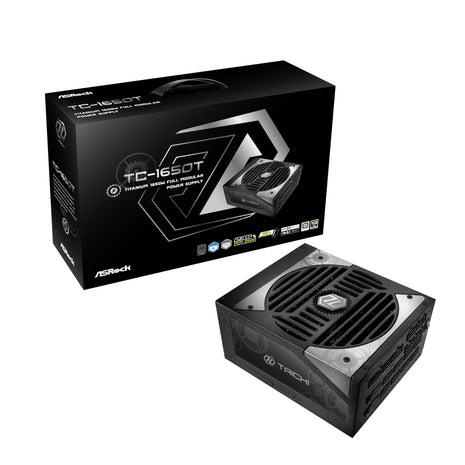 ASROCK TC-1650T 1650 WATT 80 Plus Titanium ATX Fully Modular Power Supply - ATX 3.1 Compatible