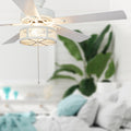 RIVER OF GOODS Alabaster LED Mesh Caged Ceiling Fan - 52