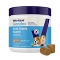 Vetnique Glandex Anal Gland Soft Chew Treats with Pumpkin for Dogs Digestive Enzymes, Probiotics Fiber Supplement for Dogs Boot The Scoot (Peanut Butter Chews, 60 Count)
