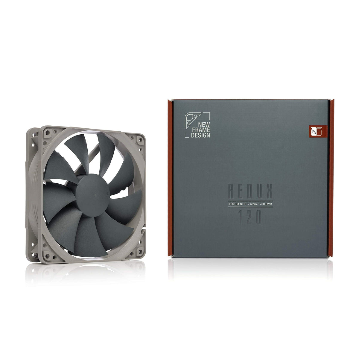 Noctua NF-P12 redux-1700 PWM, High Performance Cooling Fan, 4-Pin, 1700 RPM (120mm, Grey)