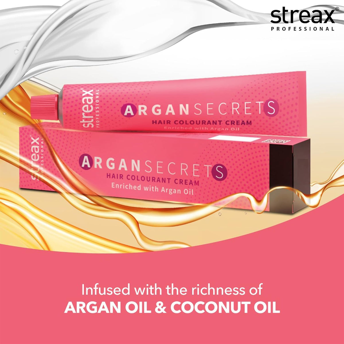 Streax Professional Argan Secrets Permanent Hair Colourant Cream -  90 gm