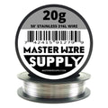 Stainless Steel 316L - 50' - 20 Gauge Wire - 50ft - 0.81mm - 0.032in - Made in USA - Master Wire Supply