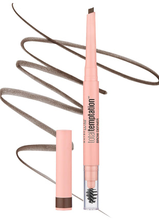 Maybelline Total Temptation Eyebrow Definer Pencil, Medium Brown, 1 Count