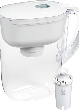 Brita Metro Water Filter Pitcher with SmartLight Change Indicator, BPA-Free, Replaces 1,800 Plastic Water Bottles a Year, Lasts Two Months, Includes 1 Filter, Small - 6-Cup Capacity, White