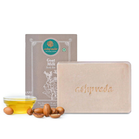 Ashpveda Ayurvedic Jojoba Oil & Goat Milk Bathing Soap Bar for Skin Hydrating & Nourishment, 100g