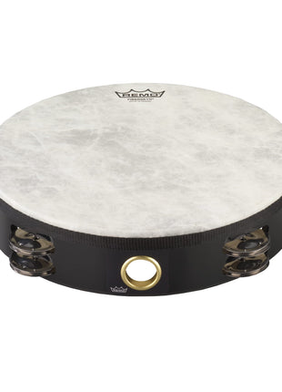 Remo TA-5210-70 Fiberskyn Tambourine - Quadura Black, 10 inch