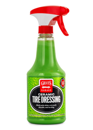 Griot's Garage Ceramic Tire Dressing Coating for Car Detailing, Safe for Rubber, Vinyl, and Plastic Trim on Cars, Trucks, SUVs, Motorcycles, and RVs, 10842, 22oz