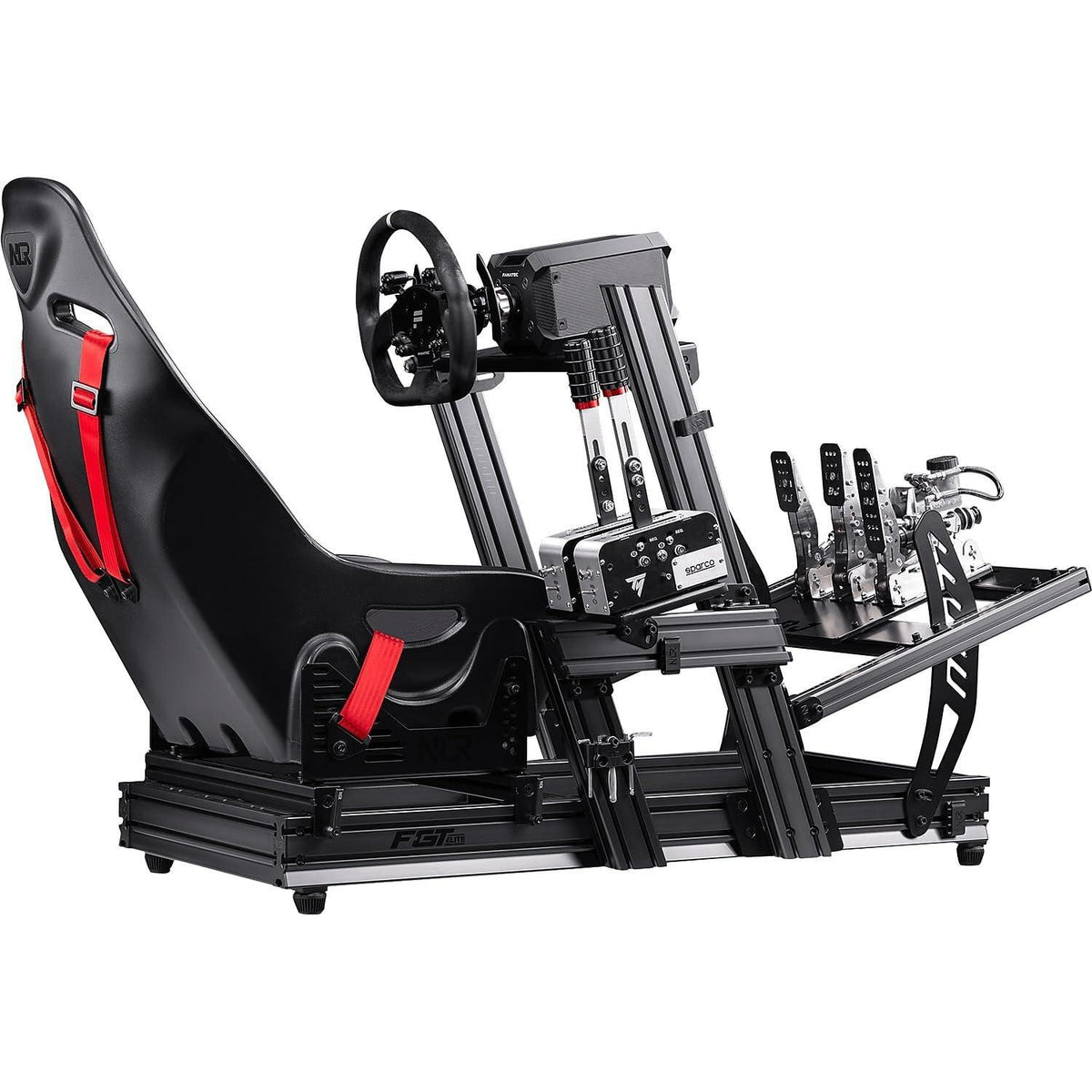 Next Level Racing F-GT Elite Aluminum Simulator Cockpit - Wheel Plate Edition (NLR-E001)