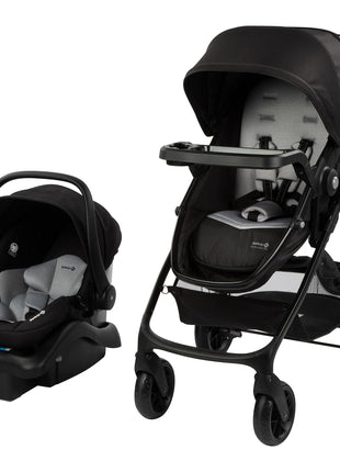 Safety 1st Grow and Go Flex 8-in-1 Car Seat Stroller Combo, Baby Stroller Travel Systems for Infants 4-30 lbs, Stroller and Carseat Combo Set, Foundry