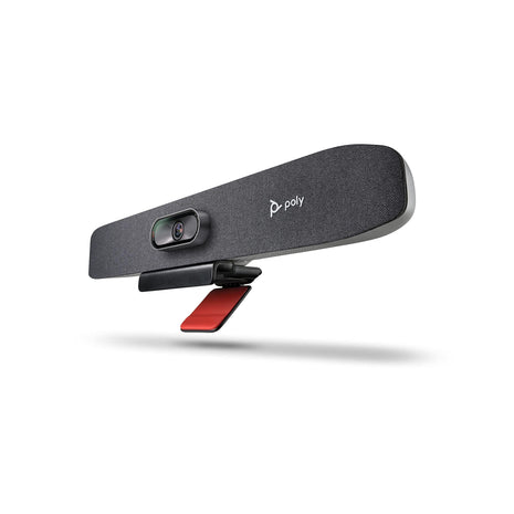 Poly Studio R30 4K Video Conference System - Camera, Mic, and Speaker Bar for Small Rooms - Presenter Tracking, NoiseBlockAI, Framing - Plug & Play - Works w/Teams, Zoom & More