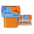 Gerber Stage 2 Baby Food, Sweet Potato Puree Tubs, No Added Salt, No Artificial Colors or Flavors, Baby Puree, 16-Pack