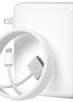 140W Charger for MacBook Pro 16 14 inch Mac Air 15 13 inch 2026 2025 2024 | 23 22 21 M1–M5【Original Quality】 Fast Charger Power Adapter & 6.6FT Type C to Magnetic 3 Cable LED Applicable 2021-26 (White)