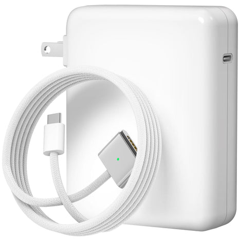 140W Charger for MacBook Pro 16 14 inch Mac Air 15 13 inch 2026 2025 2024 | 23 22 21 M1–M5【Original Quality】 Fast Charger Power Adapter & 6.6FT Type C to Magnetic 3 Cable LED Applicable 2021-26 (White)