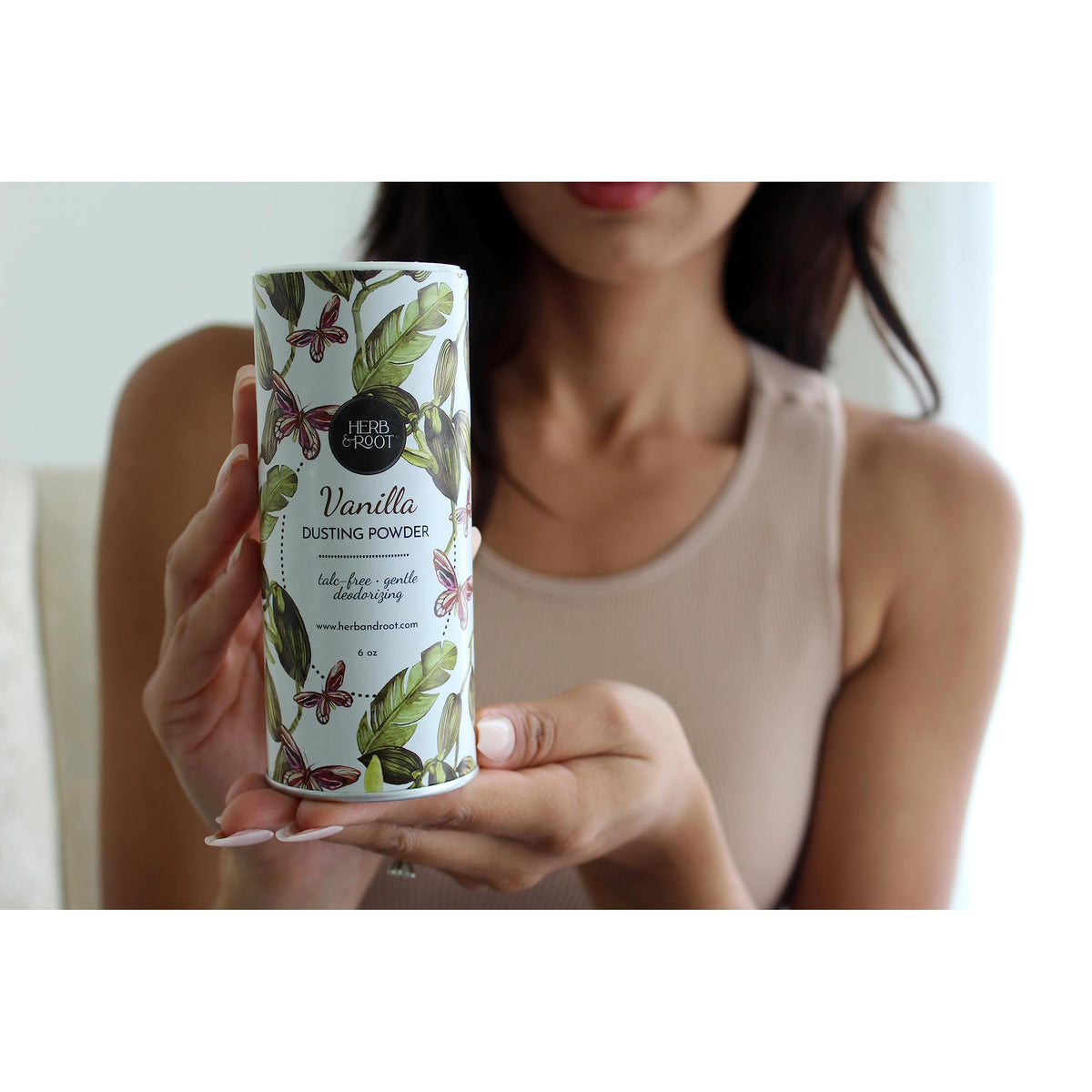 Vanilla Talc-Free Dusting Powder with Arrowroot, Oats, Zinc & Magnesium - Soothing Body Powder for Women, Chafing & Deodorizing, Baby Powder Alternative, Foot & Shoe Freshener