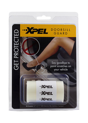 XPEL Clear Universal Door Sill Guard - 60 inch x 2.75 inch - Ultimate Protection for Car or Truck Door Sills against High Traffic and Damage, Easy to Install Interior Protection Film Kit