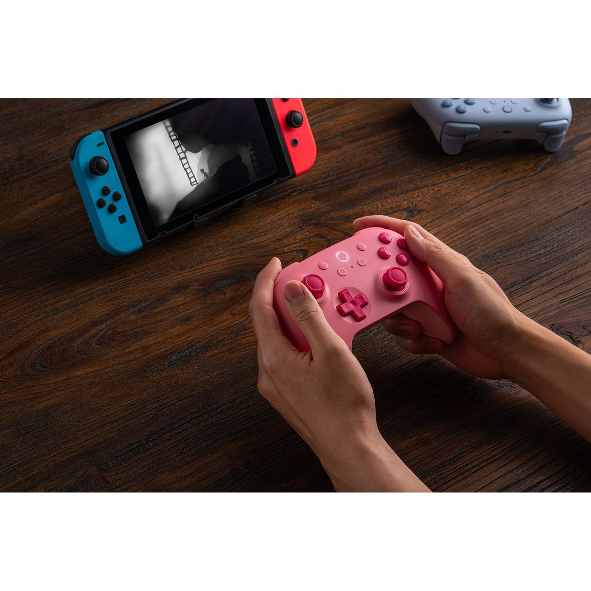 8BitDo Ultimate 2C Bluetooth Controller for Switch/Switch 2, Wireless Controller with 6-Axis Motion Control, Rumble Vibration, Refined D-Pad and Bumpers, and Hall Effect Joysticks (Pink)