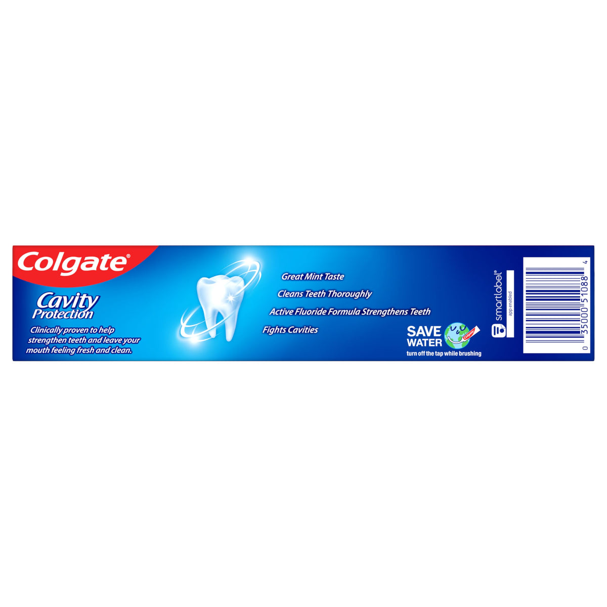 Colgate Cavity Protection Toothpaste with Fluoride, Minty Great Regular Flavor, Anti Cavity Toothpaste, 6 Oz Tube