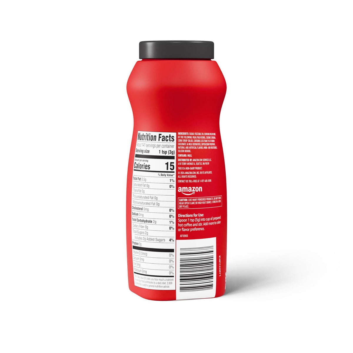 Amazon Saver, Hazelnut Coffee Creamer, 15 Oz (Previously Happy Belly, Packaging May Vary)