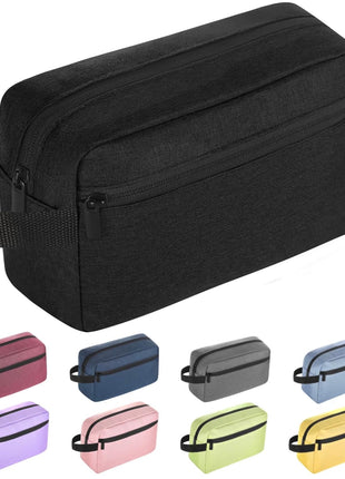 Icramsy Travel Toiletry bag Toiletry bag for women men Hanging Cosmetic bag Travel accessories for Women Men (Black)