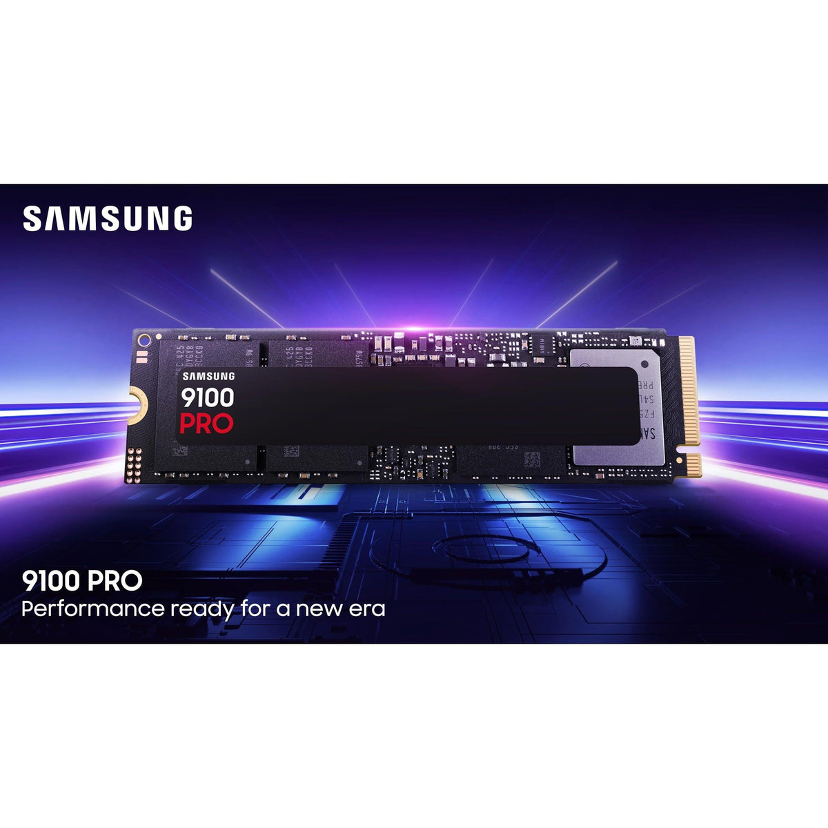 Samsung SSD 9100 PRO 1TB, PCIe 5.0x4 M.2 2280, Seq. Read Speeds Up to 14,800MB/s, Best for AI Computing, Gaming, and Heavy Duty Workstations (MZ VAP1T0B/AM)