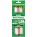 Ticonderoga® Pastel Pencils, #2 Soft, Assorted Colors, Pack of 10 Pencils