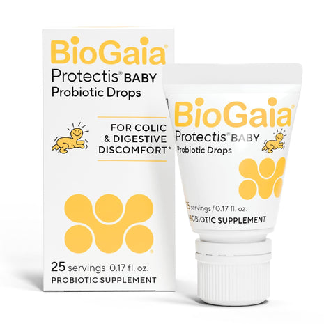 BioGaia Baby Probiotic Drops | Colic & Gas Relief | Safe for Newborns | Pediatrician-recommended | Ease Crying, Fussing, Colic, Gas, Spit-ups & Occasional Constipation | No Dairy or Soy | 5mL