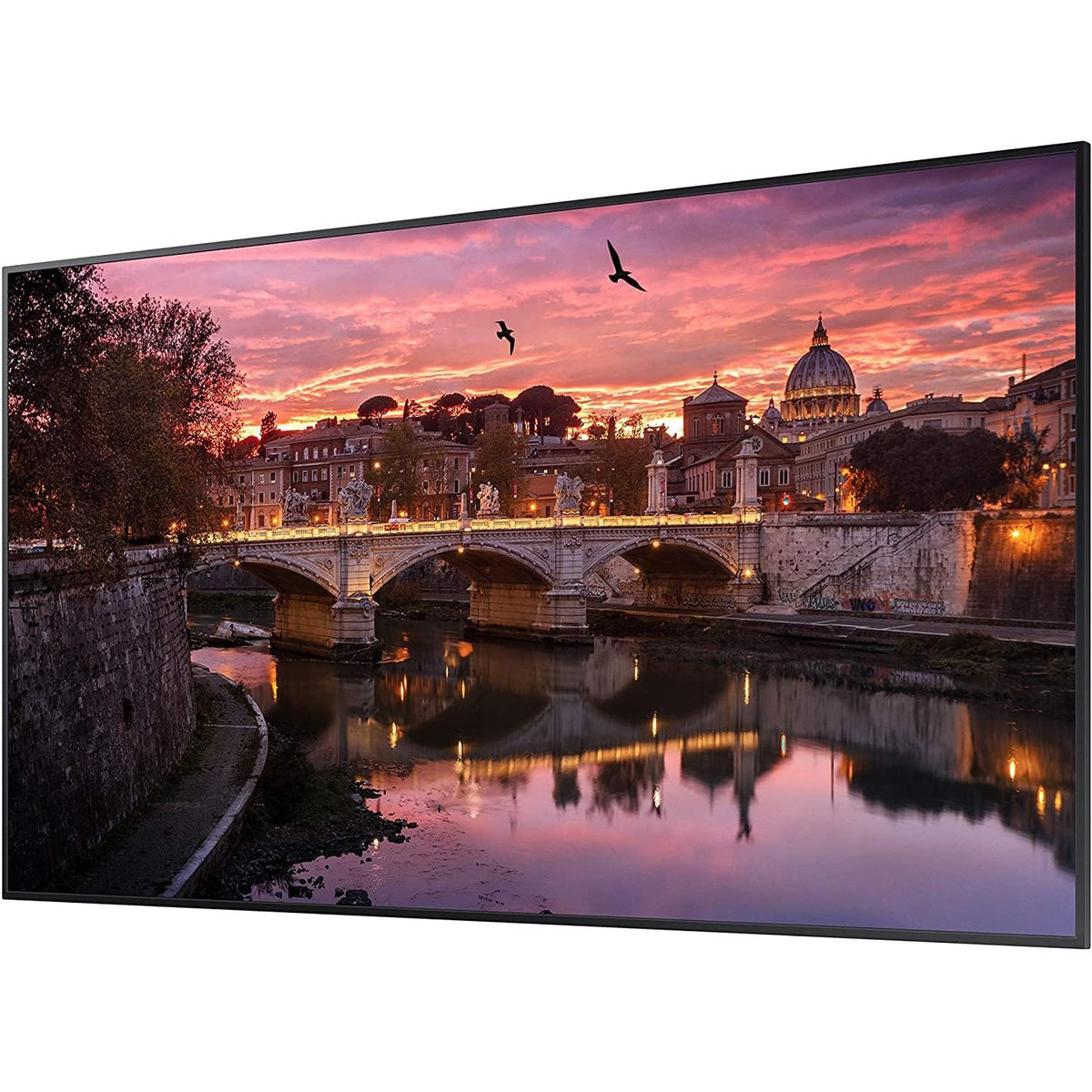 Samsung Business QB55R 55 inch 4K UHD LED Commercial Signage Display for Business with HDMI, Wi-Fi, 350 nit (LH55QBREBGCXZA)