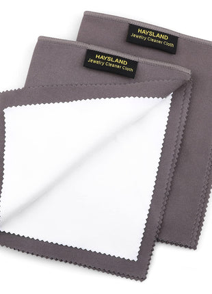 2 PCS Professional Polishing Cloth Large Jewelry Cleaning Cloths, 100% Cotton Multi-Layer Double-Sided Jewelry Cleaning Cloth for Gold Silver Platinum Jewelry